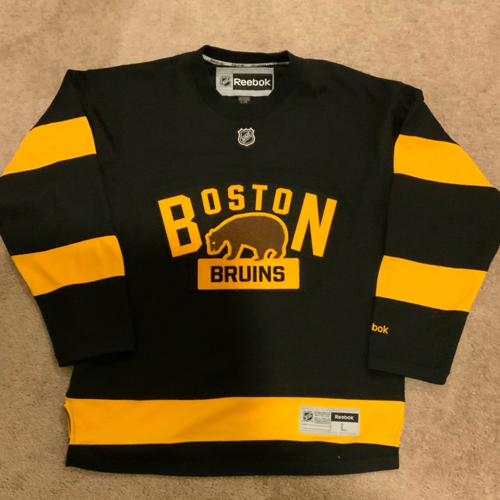 Boston Bruins Winter Classic Jersey Blank Size Large
